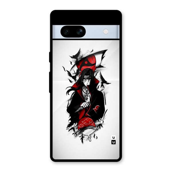 Itachi Combat Glass Back Case for Google Pixel 7a