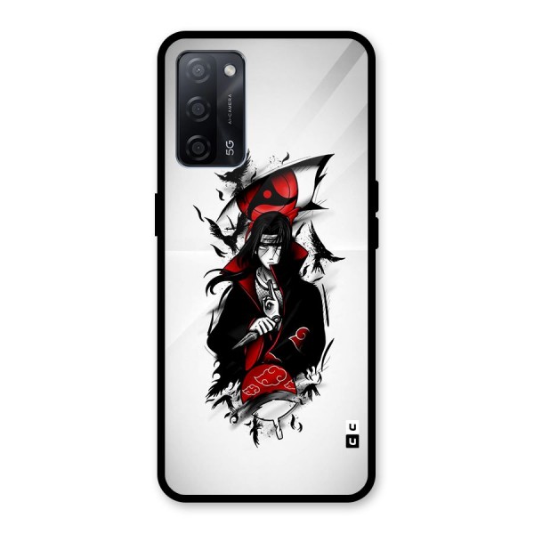 Itachi Combat Glass Back Case for Oppo A53s 5G