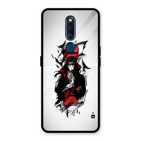 Itachi Combat Glass Back Case for Oppo F11 Pro