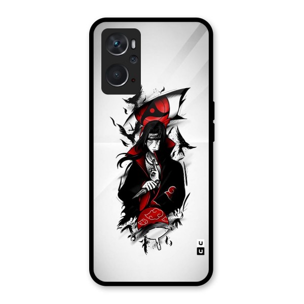 Itachi Combat Glass Back Case for Oppo K10 4G