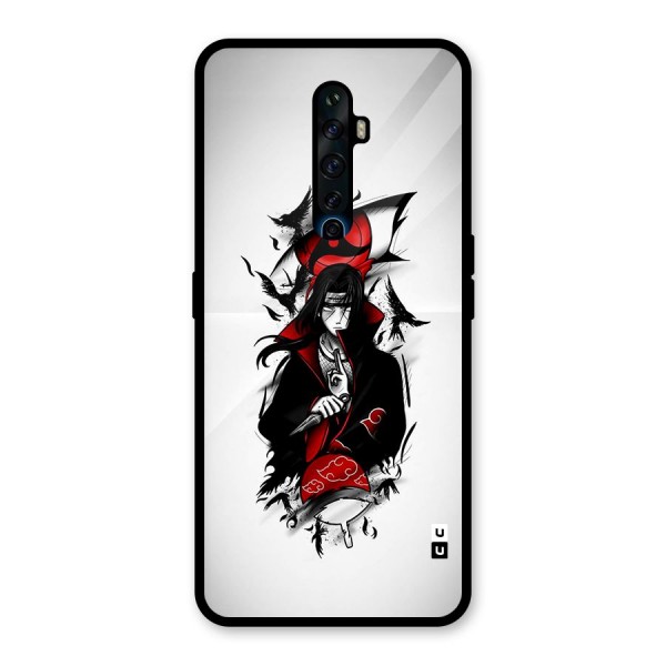 Itachi Combat Glass Back Case for Oppo Reno2 Z