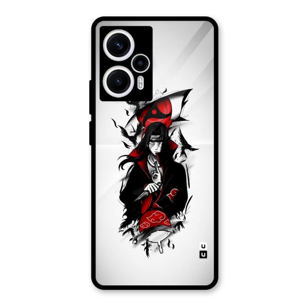 Itachi Combat Glass Back Case for Poco F5