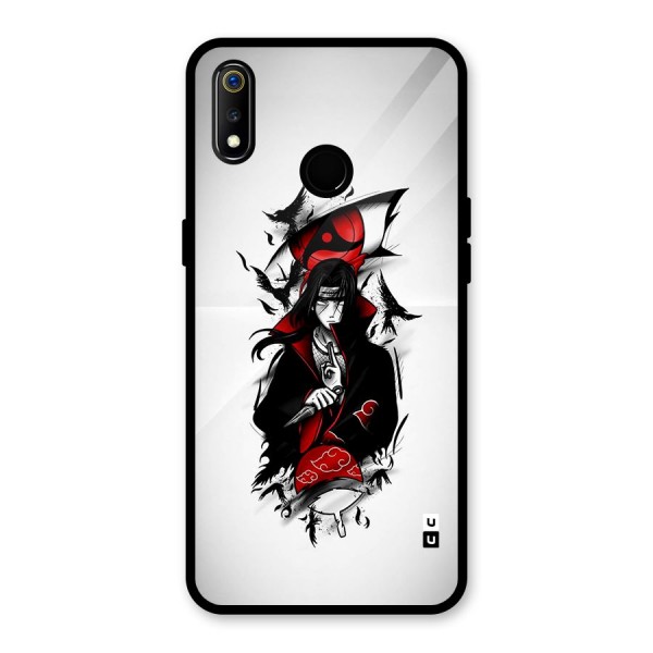 Itachi Combat Glass Back Case for Realme 3