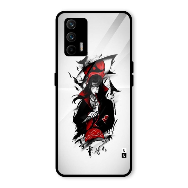 Itachi Combat Glass Back Case for Realme X7 Max