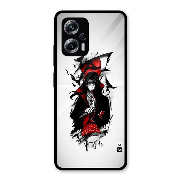 Itachi Combat Glass Back Case for Redmi K50i