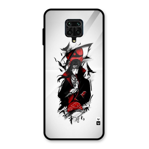 Itachi Combat Glass Back Case for Redmi Note 10 Lite