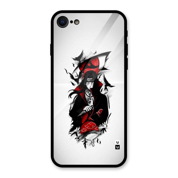 Itachi Combat Glass Back Case for iPhone 8