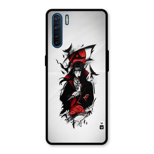 Itachi Combat Metal Back Case for Oppo F15