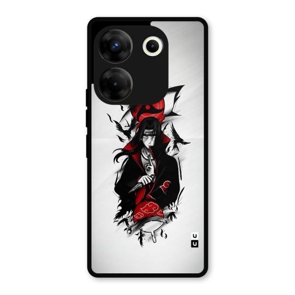 Itachi Combat Metal Back Case for Tecno Camon 20 Pro