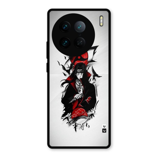 Itachi Combat Metal Back Case for Vivo X90 Pro