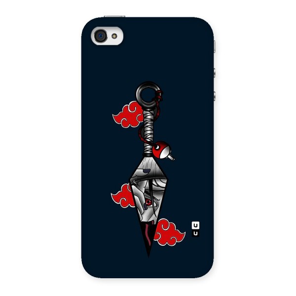 Itachi Kunai Naruto Back Case for iPhone 4 4s