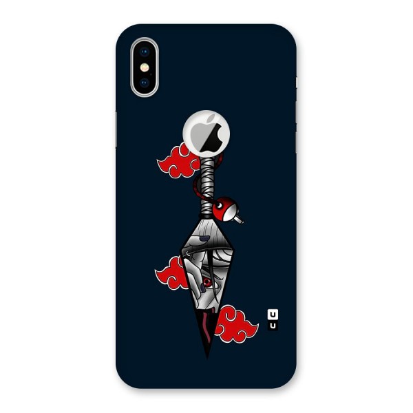 Itachi Kunai Naruto Back Case for iPhone XS Logo Cut