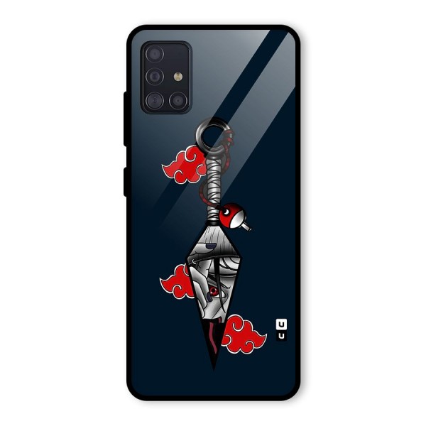 Itachi Kunai Naruto Glass Back Case for Galaxy A51