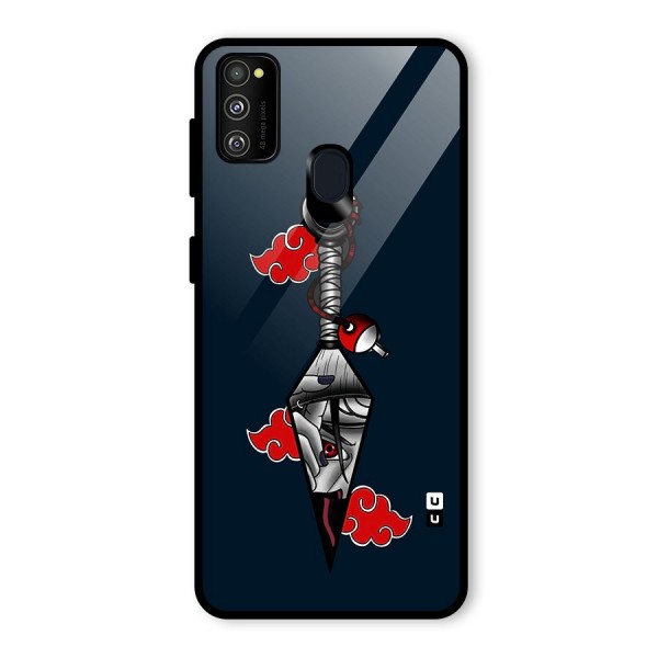 Itachi Kunai Naruto Glass Back Case for Galaxy M21