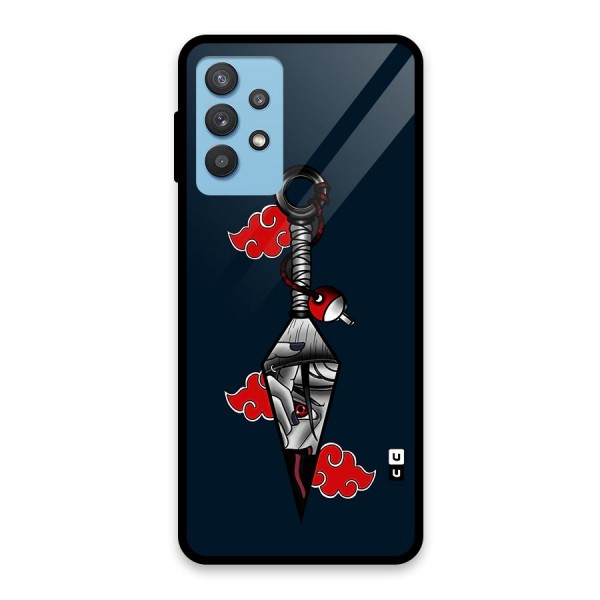 Itachi Kunai Naruto Glass Back Case for Galaxy M32 5G