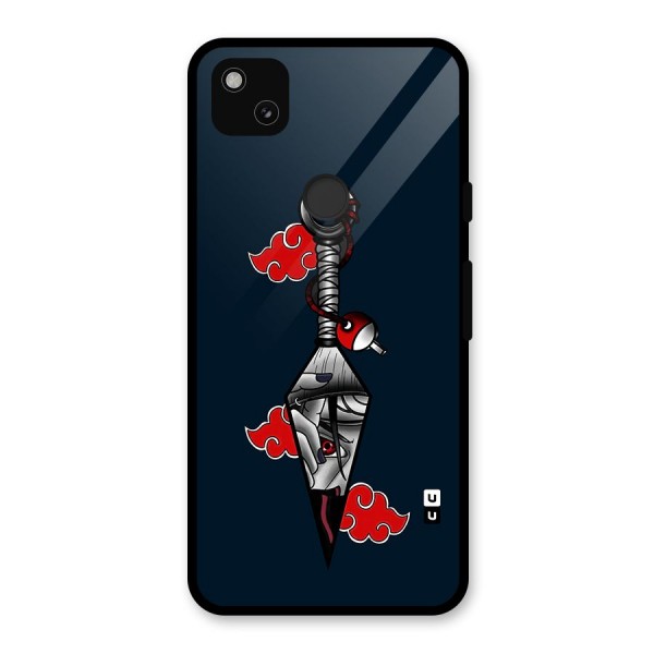 Itachi Kunai Naruto Glass Back Case for Google Pixel 4a