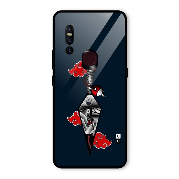 Itachi Kunai Naruto Glass Back Case for Vivo V15