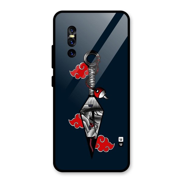 Itachi Kunai Naruto Glass Back Case for Vivo V15 Pro