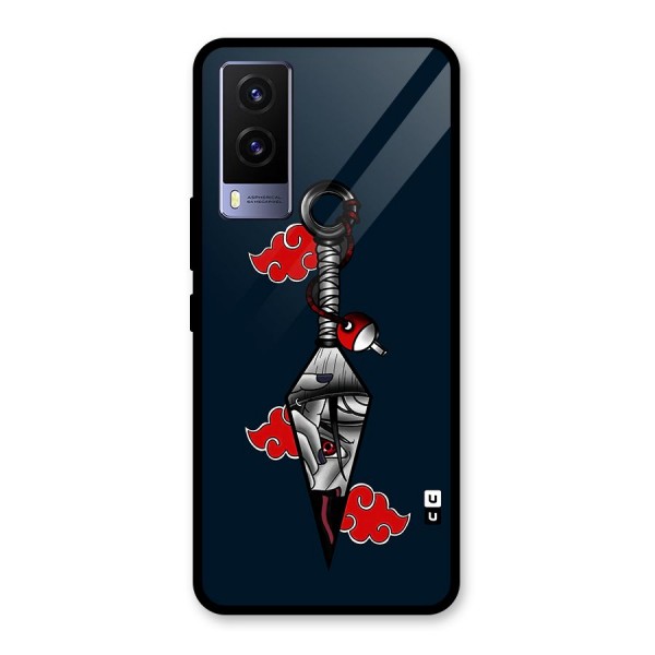 Itachi Kunai Naruto Glass Back Case for Vivo V21e 5G