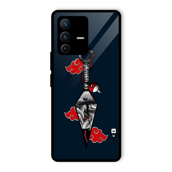 Itachi Kunai Naruto Glass Back Case for Vivo V23 Pro