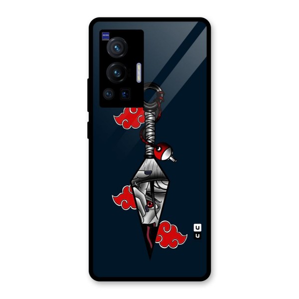 Itachi Kunai Naruto Glass Back Case for Vivo X70 Pro