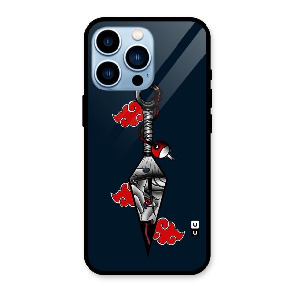 Itachi Kunai Naruto Glass Back Case for iPhone 13 Pro