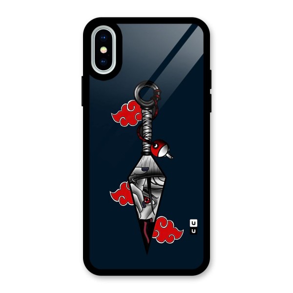 Itachi Kunai Naruto Glass Back Case for iPhone X