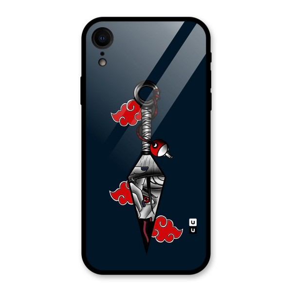 Itachi Kunai Naruto Glass Back Case for iPhone XR