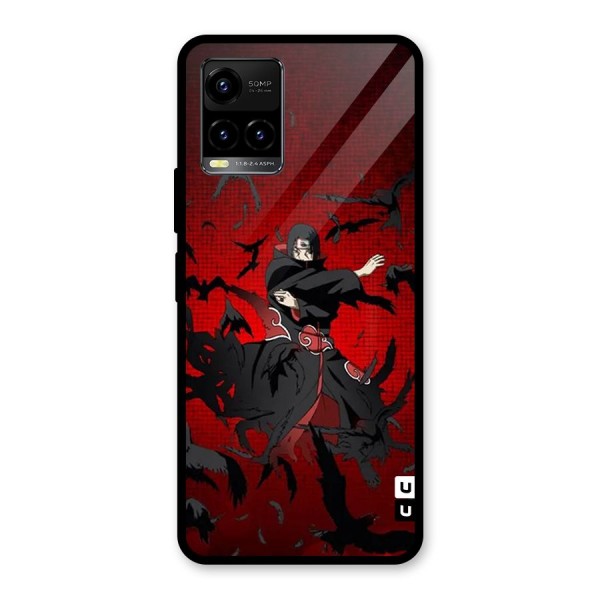 Itachi Stance For War Glass Back Case for Vivo Y21T