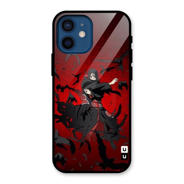Itachi Stance For War Glass Back Case for iPhone 12 Mini