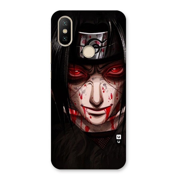 Itachi Uchiha Red Eyes Back Case for Mi A2