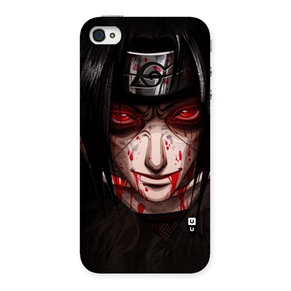 Itachi Uchiha Red Eyes Back Case for iPhone 4 4s