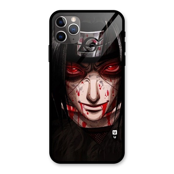 Itachi Uchiha Red Eyes Glass Back Case for iPhone 11 Pro Max