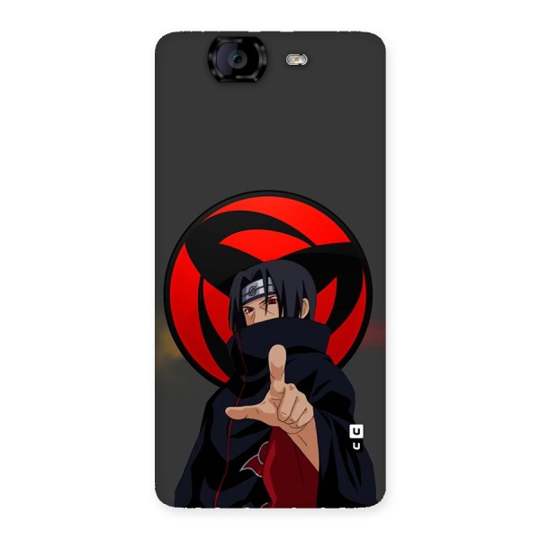 Itachi Uchiha With sharingan Back Case for Canvas Knight A350