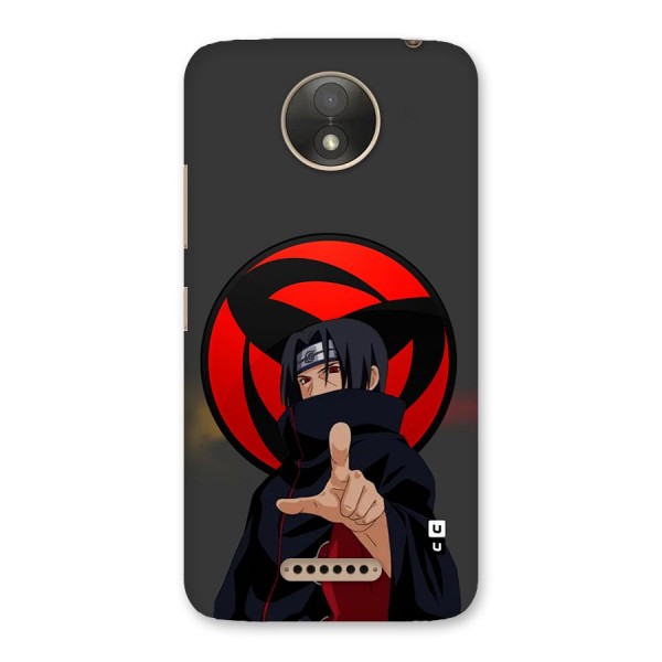 Itachi Uchiha With sharingan Back Case for Moto C Plus