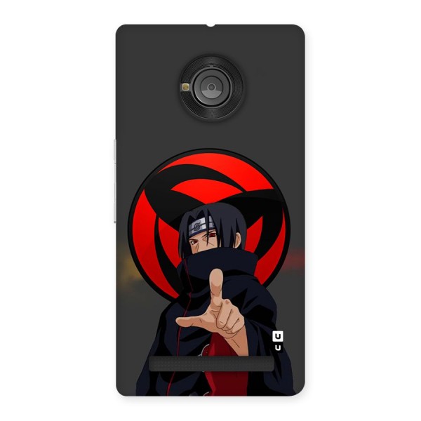 Itachi Uchiha With sharingan Back Case for Yuphoria