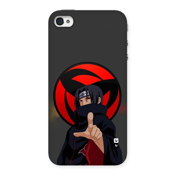 Itachi Uchiha With sharingan Back Case for iPhone 4 4s