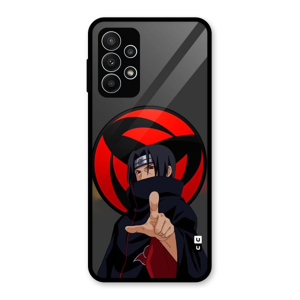 Itachi Uchiha With sharingan Glass Back Case for Galaxy A23