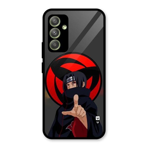 Itachi Uchiha With sharingan Glass Back Case for Galaxy A54