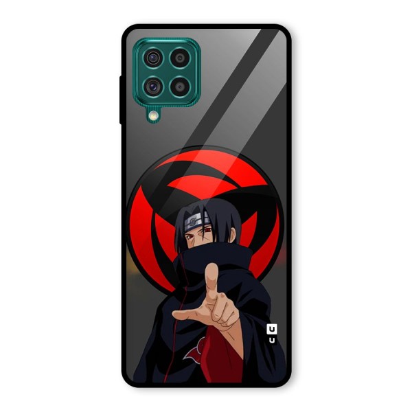 Itachi Uchiha With sharingan Glass Back Case for Galaxy F62