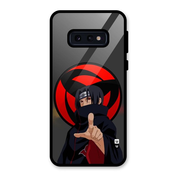 Itachi Uchiha With sharingan Glass Back Case for Galaxy S10e