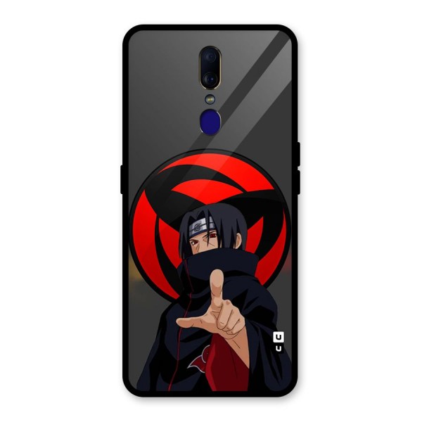 Itachi Uchiha With sharingan Glass Back Case for Oppo F11