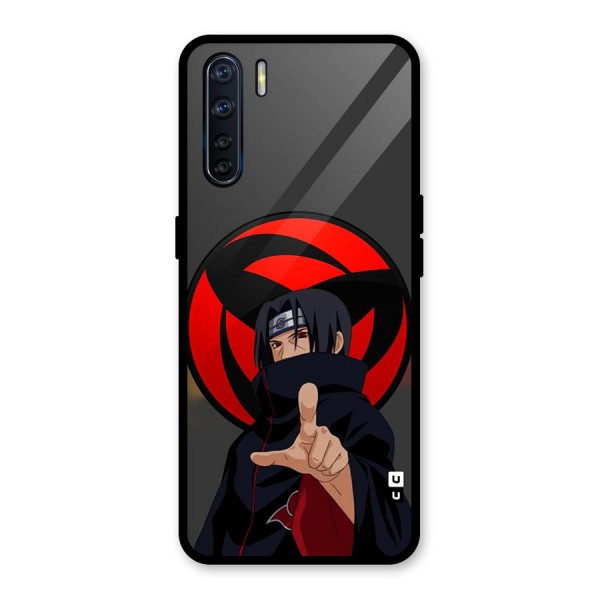 Itachi Uchiha With sharingan Glass Back Case for Oppo F15