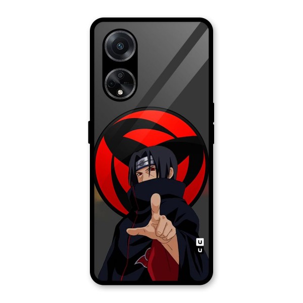 Itachi Uchiha With sharingan Glass Back Case for Oppo F23