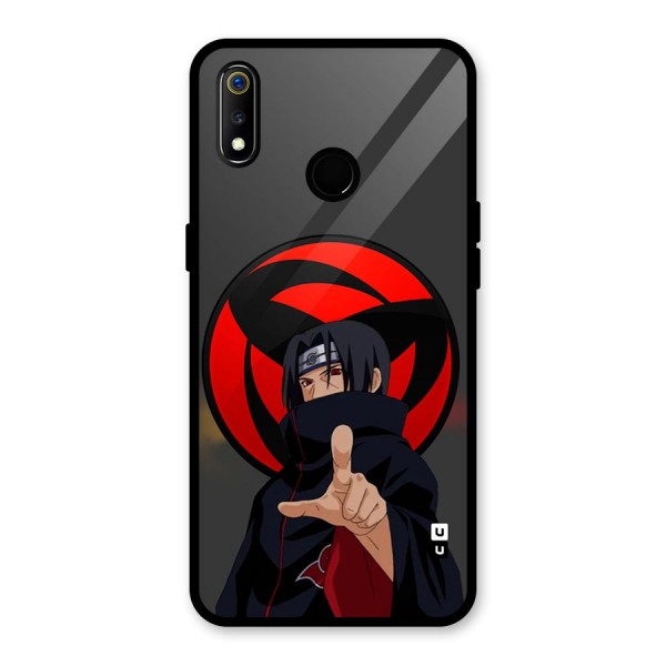 Itachi Uchiha With sharingan Glass Back Case for Realme 3