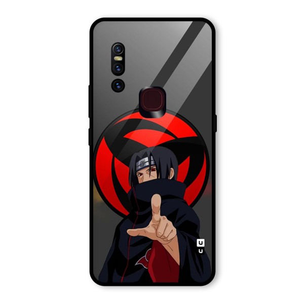 Itachi Uchiha With sharingan Glass Back Case for Vivo V15