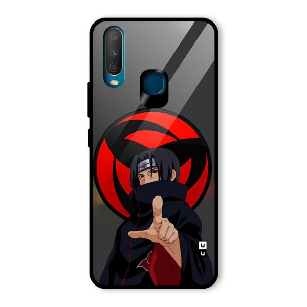 Itachi Uchiha With sharingan Glass Back Case for Vivo Y12