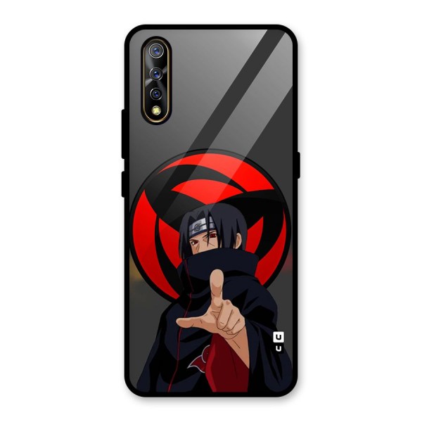 Itachi Uchiha With sharingan Glass Back Case for Vivo Z1x