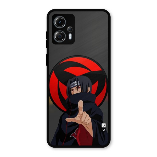 Itachi Uchiha With sharingan Metal Back Case for Moto G13