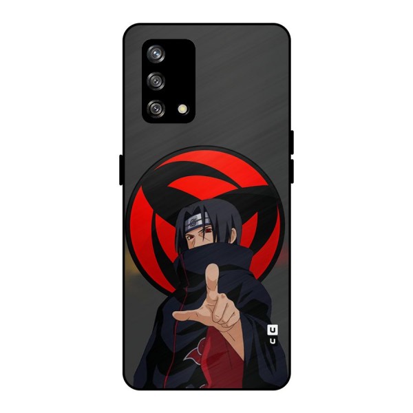 Itachi Uchiha With sharingan Metal Back Case for Oppo F19